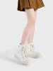 Stylish Comfortable Spring Autumn Loafers Women Man Chunky Heel Round Toe Lace Up Vintage Designer Casual Gothic Shoes_desvips.com