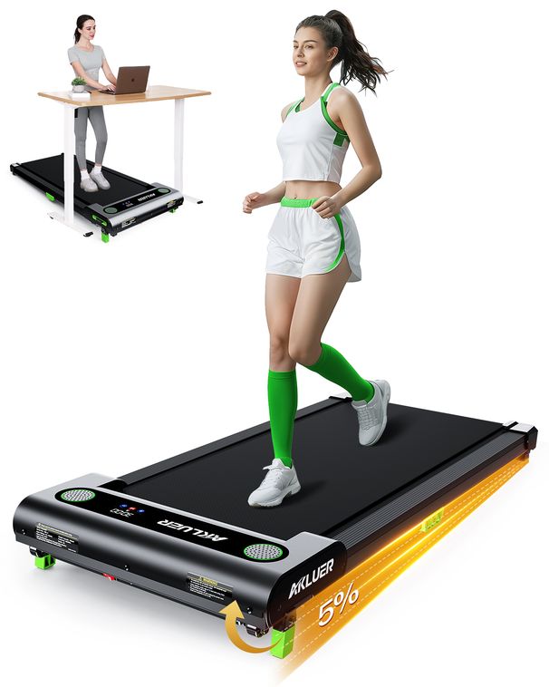 EU Stock Foldable Electric Treadmill For Home Use New Design Under Desk Walking Pad With Manual Incline Dropshipping Cheap_desvips.com