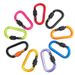 High-quality No. 8 Thickened Colorful D-shaped Carabiner With Lock, Safety Spring Buckle, Quick-release Screw Cap,_desvips.com