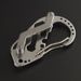 Portable EDC Tool Outdoor Multi-Hole Carabiner Multifunctional Stainless Steel Mini Keychain Camping Gadget_desvips.com