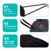 LEMENT 50-Piece KN95 Black Face Mask With 5-Layer Filter And ≥95% Cup Dust Safety Protection_desvips.com