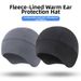 Warm Sports Hat For Autumn And Winter With Ear Flaps Outdoor Hiking Cycling Running Cold Protection Small Round Bicycle Helmet Inner Liner_desvips.com