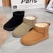 Fashion Casual Thick Soles With Veet Warm Slip-on Students Cotton Shoes Woman_desvips.com