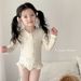 Summer Children's , Baby One-Piece Long Sleeve Sun Protection Quick-Dry Swimwear, Stylish Cute Swimsuit For Little_desvips.com