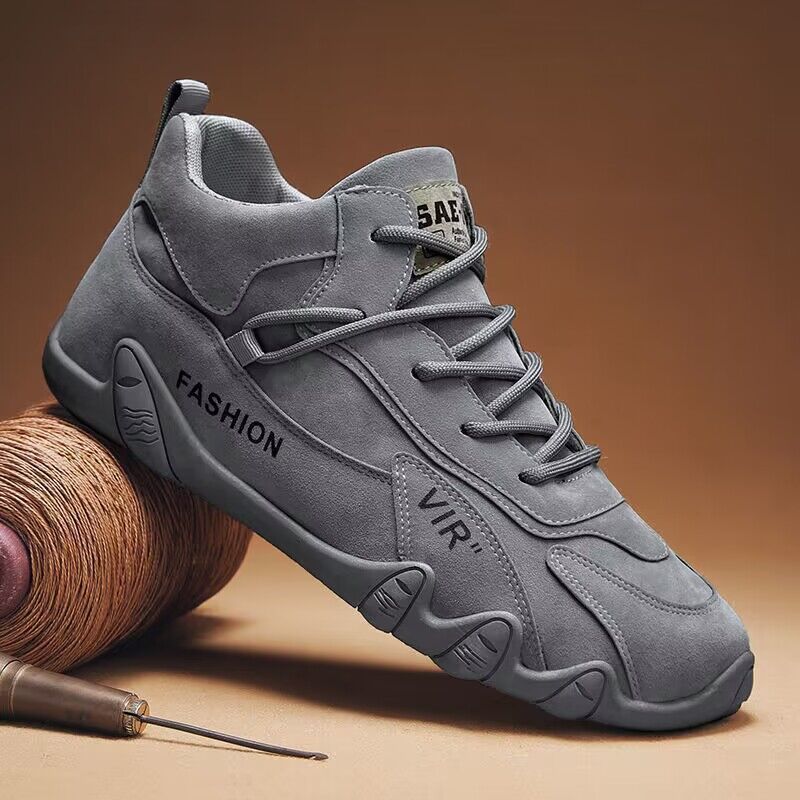 Spring Men's Breathable Site Work Non-slip Sneakers Casual Shoes_desvips.com