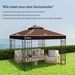 3 X 3 M Ersatzdach Für Pavillon, Pavillon-Ersatzplane Mit Wasserablauf-Löchern, UPF30+, Sonnenschutz, Kaffee_desvips.com