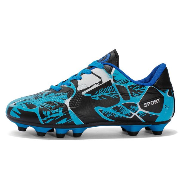 Kids Football Soccer Shoes For Boys Girls, Durable Firm Ground/Multi-Studs Cleats For Training, Match & Club Use_desvips.com