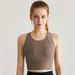 High-Impact Yoga Tank Top: Integrated Cup Shockproof Sports Bra With Removable Pads – Beautiful Back Design For Gym & Fitness_desvips.com