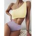 Women's New Sexy Swimsuit Triangle One-Piece Bikini Hollow Out Slimming Tummy Covering Hot Spring Vacation_desvips.com