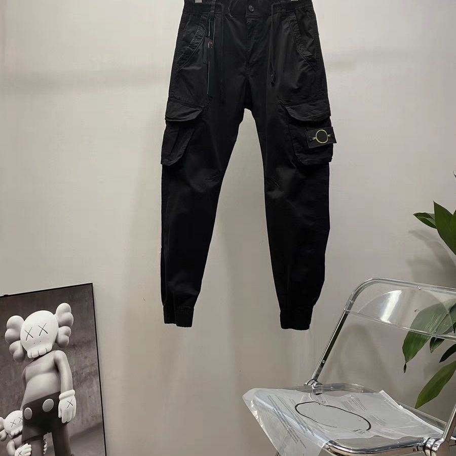 American Style New Casual Loose Spring Autumn Pocket Brand Men's Long Jogger Trendy Cargo Pants_desvips.com