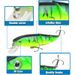 Simulation Minnow Bait Colorful Three Section Lure Bait 15.3g/11cm Plastic Fish Bait Fishing Gear Products_desvips.com