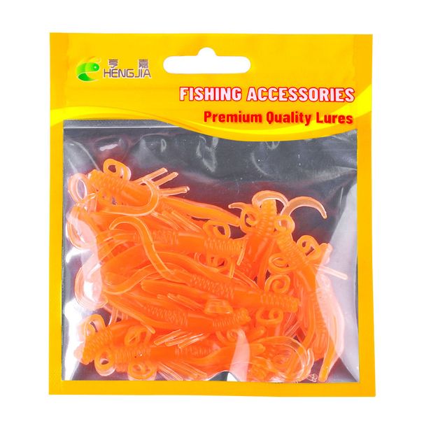 10pcs/Jig Wobblers Silicone Soft Bait Worm Lobster Fishing Lures Shrimp Sinking Swivel Twintails Sea Fishing_desvips.com