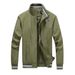 Spring And Autumn Stand-upollarasual Jacket For Outdoor Activities Men's Windproofycling, Fishing, Hiking Stretchy_desvips.com