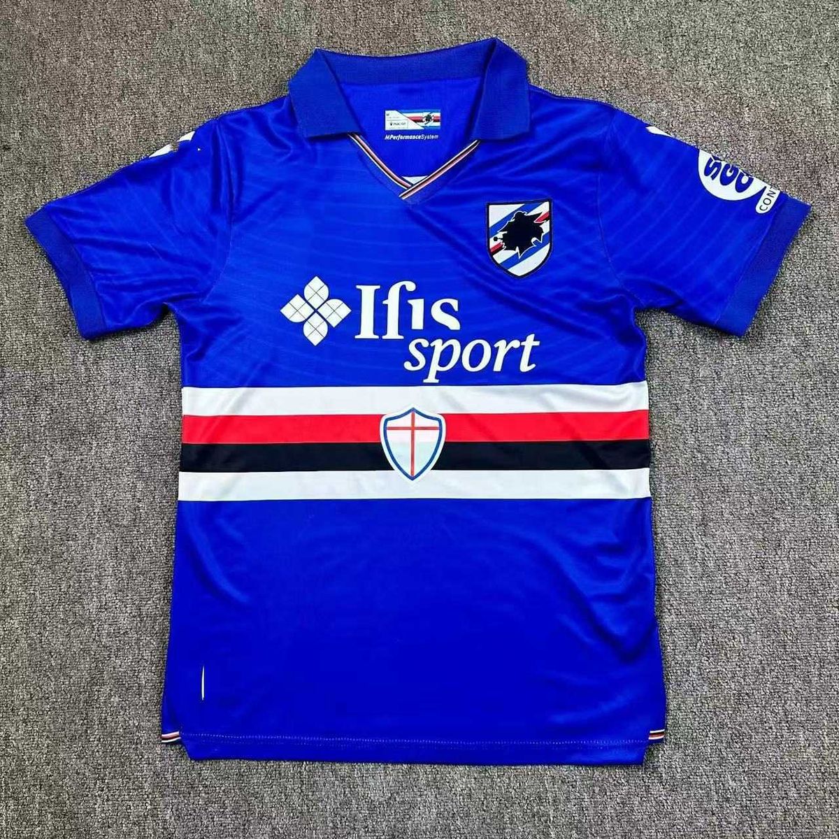 2526 Club Top Quality Short Sleeve Jersey Sampdoria Home Football Uniform Fan Version_desvips.com
