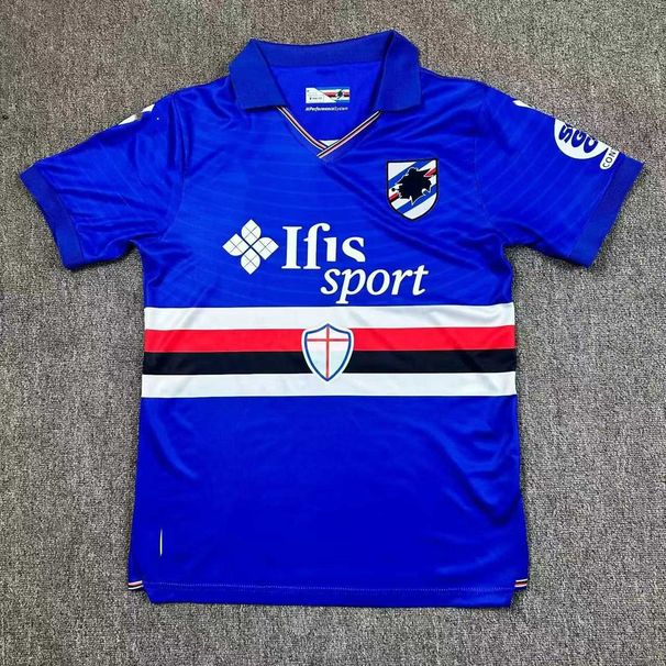 2526 Club Top Quality Short Sleeve Jersey Sampdoria Home Football Uniform Fan Version_desvips.com