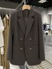 Women's Coat Long Sleeve Blazers Elegant Solid Color_desvips.com