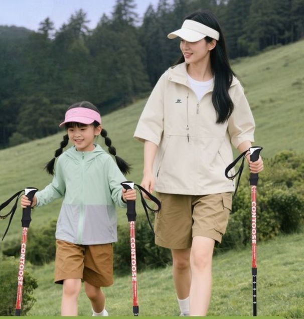 Aluminum Alloy High-quality Poles Children Parents, Lightweight And Labor-saving, With External Lock Adjustment For_desvips.com
