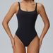 Big Brand Same Style Lycra For Women Kardashian Sexy Base Layer Bodysuit Nude Feel Yoga One-Piece Suit_desvips.com