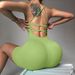 High Waist Breathable Casual Sports Onesie European American Style Detachable Back Cross Back Yoga Suit For Women_desvips.com