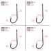 PRO BEROS Brand Fishing Gear Long Handle Hook Gun Black Belt Loop Barbed Fish Hooks 100 Pieces/Pack 9225_desvips.com