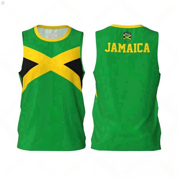Jamaica Flag Graphic Tank Tops Simple Fashion Men Women 3D Printed Basketball Jersey Tees Loose Sports Sleeveless T_desvips.com