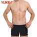 Men's Sharkskin Swimming Trunks Large Size Quick Drying Waterproof Lace-Up Swimsuit Shorts For Sports And Outdoor Activities_desvips.com