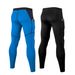 2 Pack Men Pants Workout Running Basketball Compression Tights Gym With Pockets Quick Dry X_desvips.com
