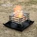 COOLCAMP Outdoor Camping High Temperature Resistant Silicone Heat Insulation Wood Stove Grill Mat Fireproof Ground Cloth_desvips.com