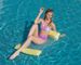 Pool & Accessories Inflatable Hammock With Net Foldable Backrest Floating Chair For Pool Beach Heavy Duty PVC Water Lounger_desvips.com