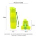 500ml creative silicone folding kettle Running fitness portable water cup outdoor sports water cup_desvips.com