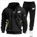 Men's Sports Suit Zipper Hood Multi-Pocket And Jogging Pants Casual Sportswear Autumn Winter 2-Piece Set_desvips.com