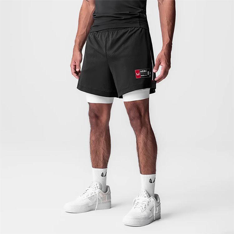 2025 Summer Men's Shorts: American Style Two-Piece Sports Shorts With Multiple Pockets For Casual Running_desvips.com