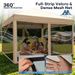 10x10 Pop Up Canopy With Mosquito Netting In Beige_desvips.com