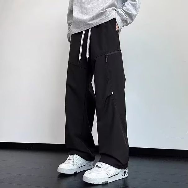 001 Cross-Border New Casual Men's Autumn Cargo Loose Straight American Waterproof Outdoor Mountaineering Pants_desvips.com