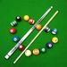 Advanced Professional Level Billiard Large Head Table Tennis Weighted American, Chinese Style Black Eight Nine Ball_desvips.com