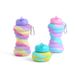 Hamburg Children's Creative Water Cup, Portable Drop-proof And Leak-proof Silicone Water Cup, Outdoor Sports Kettle_desvips.com