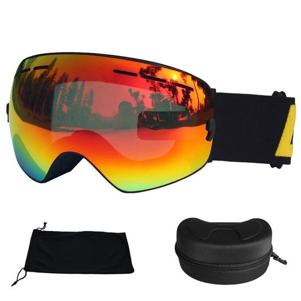 Professional Grade Double-layer Anti Fog Spherical Skiing Mirror For Boys And Girls, Complete Set Of Skiing Equipment_desvips.com