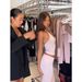 European American Light Pink Unmarked Yoga Pants Halter Neck Strap Floor Length Flare Long Fitness & Body Building Clothes For Women_desvips.com