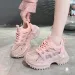 Vintage Rhinestone Handmade Running Height Increasing Woman Comfortable Sports Breathable Casual College Anti Slip_desvips.com