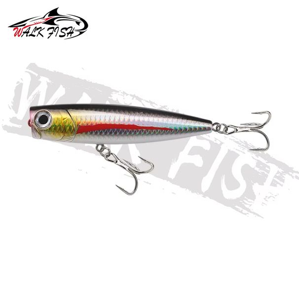 WALK FISH 1PCS 110mm 25g Popper Lure Pencil Bait Tuna Catfish Upturned Mouths Sea Fishing Platic Hard Bait Pesca Fishing Tackle_desvips.com