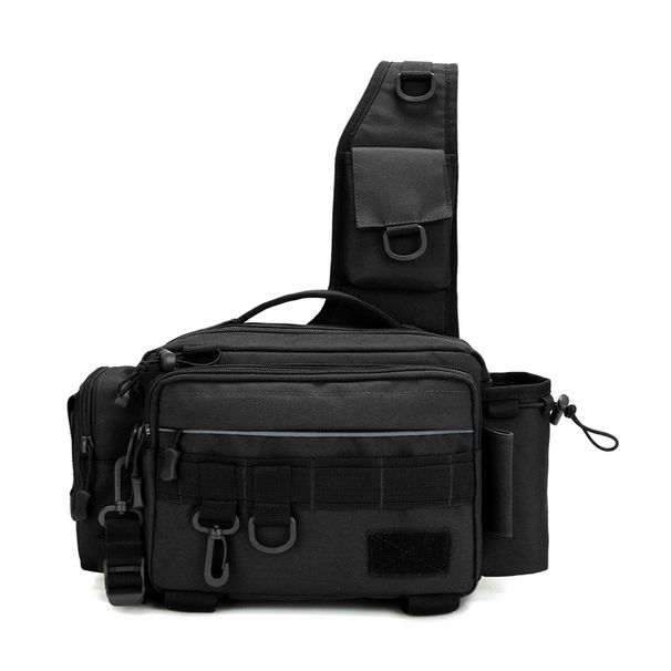 Large Capacity Lure Multifunctional Waist Tactical Backpack Crossbody Insert Fishing Gear Rod Bag_desvips.com