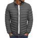 Autumn Winter New Solid Color Jacket Simple And Elegant Men's Cotton Coat_desvips.com