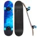 Beginner Four-Wheel Men Women, Double Kick, Light-Up Maple Board, Road Skateboard For Adults, Children, And Teenagers,_desvips.com
