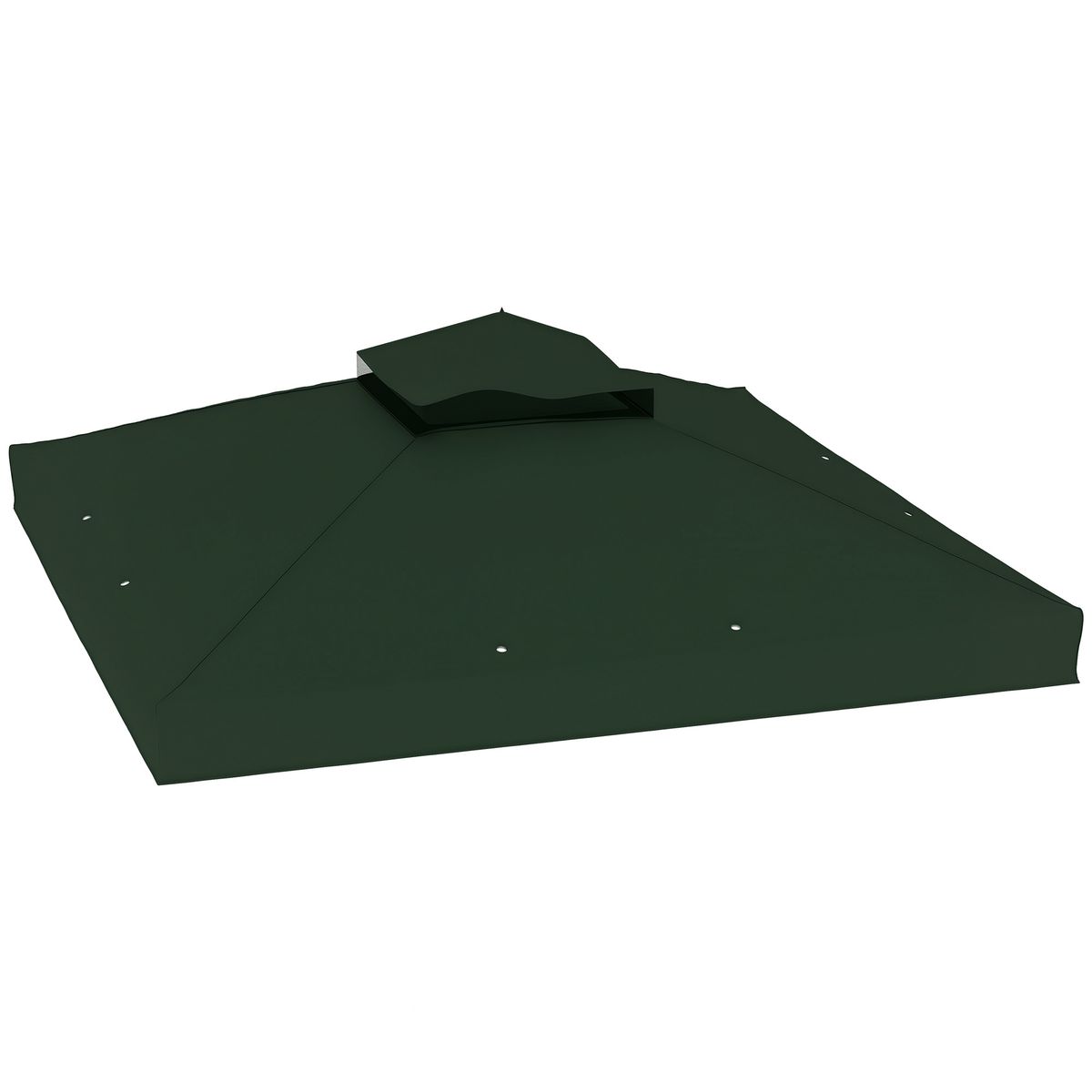 Toldo De Recambio 3x3 M Con Techo Doble Con Orificios De Drenaje Y Protección UPF30+ Verde Solo Toldo NO Incluye Marco_desvips.com