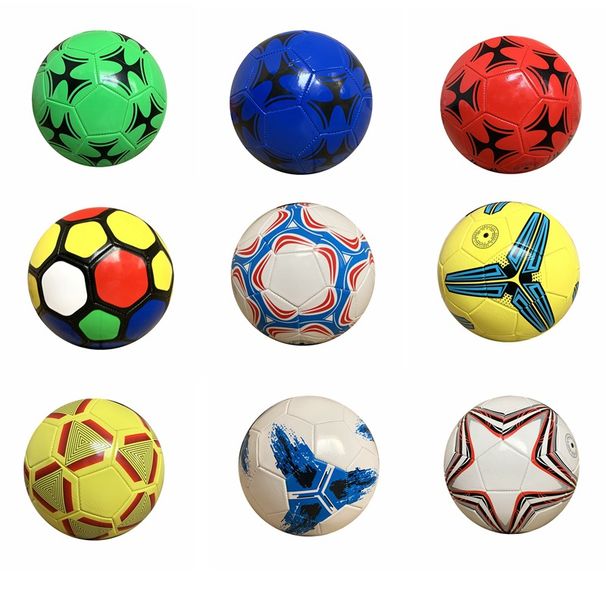 Wolfthorn PVC Soccer Ball For Kids & Students - Size 3/4/5 - Explosion-Proof, Custom Designs Available (Black & White, Colorful Patterns)_desvips.com