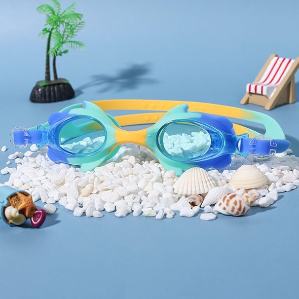Qilang Children's Boys And Girls Non-Prescription HD Anti-Fog Swimming With Earplugs Training Goggles_desvips.com