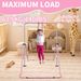Expandable Gymnastics Bar For Kids - Height Adjustable Junior Training Bar For Home, Folding Gymnastic Horizontal Bars Equipment Pink_desvips.com