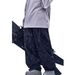 Pink Warm Ski For Men And Women, Waterproof, Windproof, Fleece-lined, Harbin Cold-proof Snow Pants With Cuffs_desvips.com