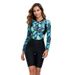 Jumpsuits Printing Long Sleeved Printing Solid Color Surfing Suits Swimsuits_desvips.com