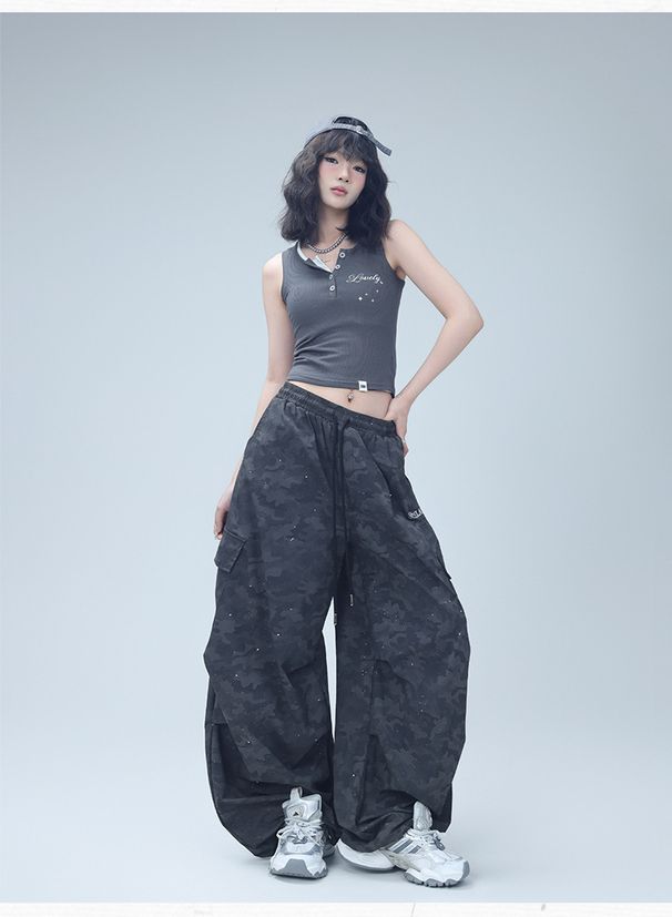 Street Camouflage For Women, Summer European And Sports Style Slimming Scythe Pants, Versatile American Hip-hop Jazz_desvips.com